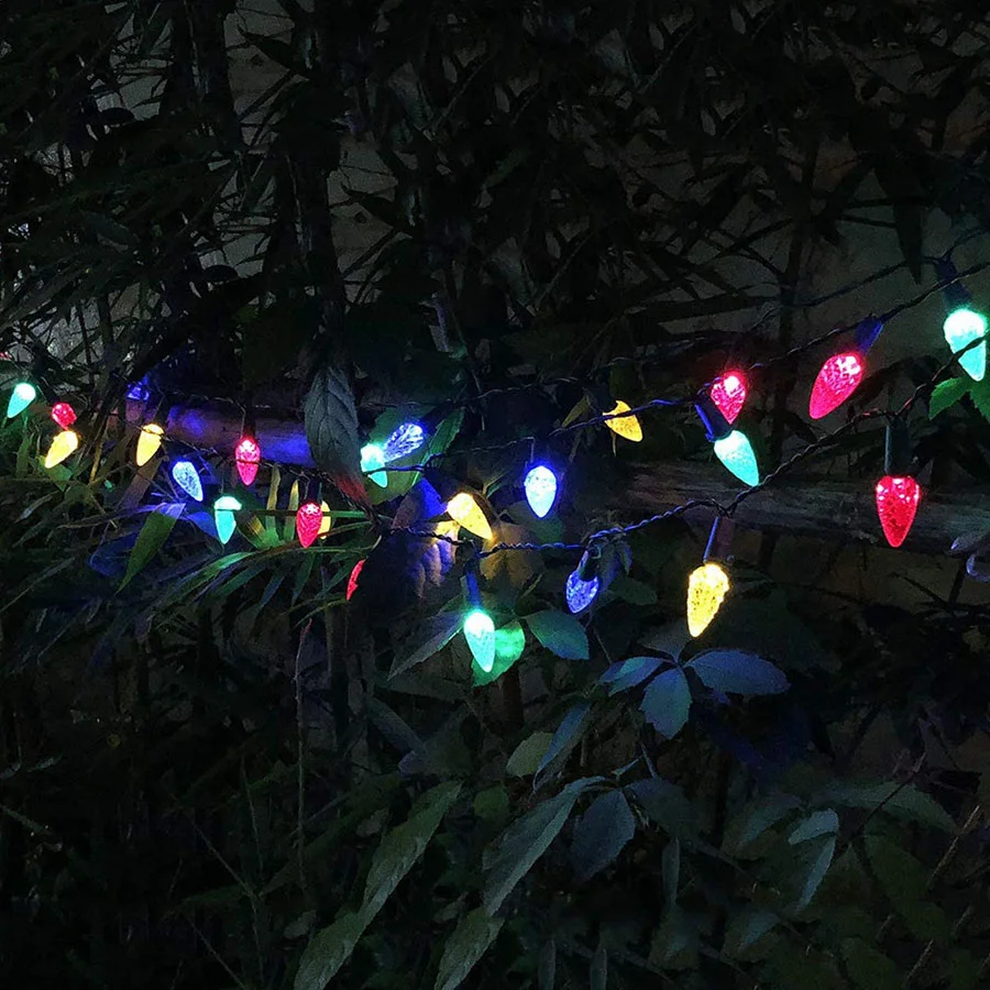 Waterproof 5M 10M LED Strawberry Fairy Lights Outdoor 8 Modes Christmas Garland String Lights for Party Garden Patio Decoration