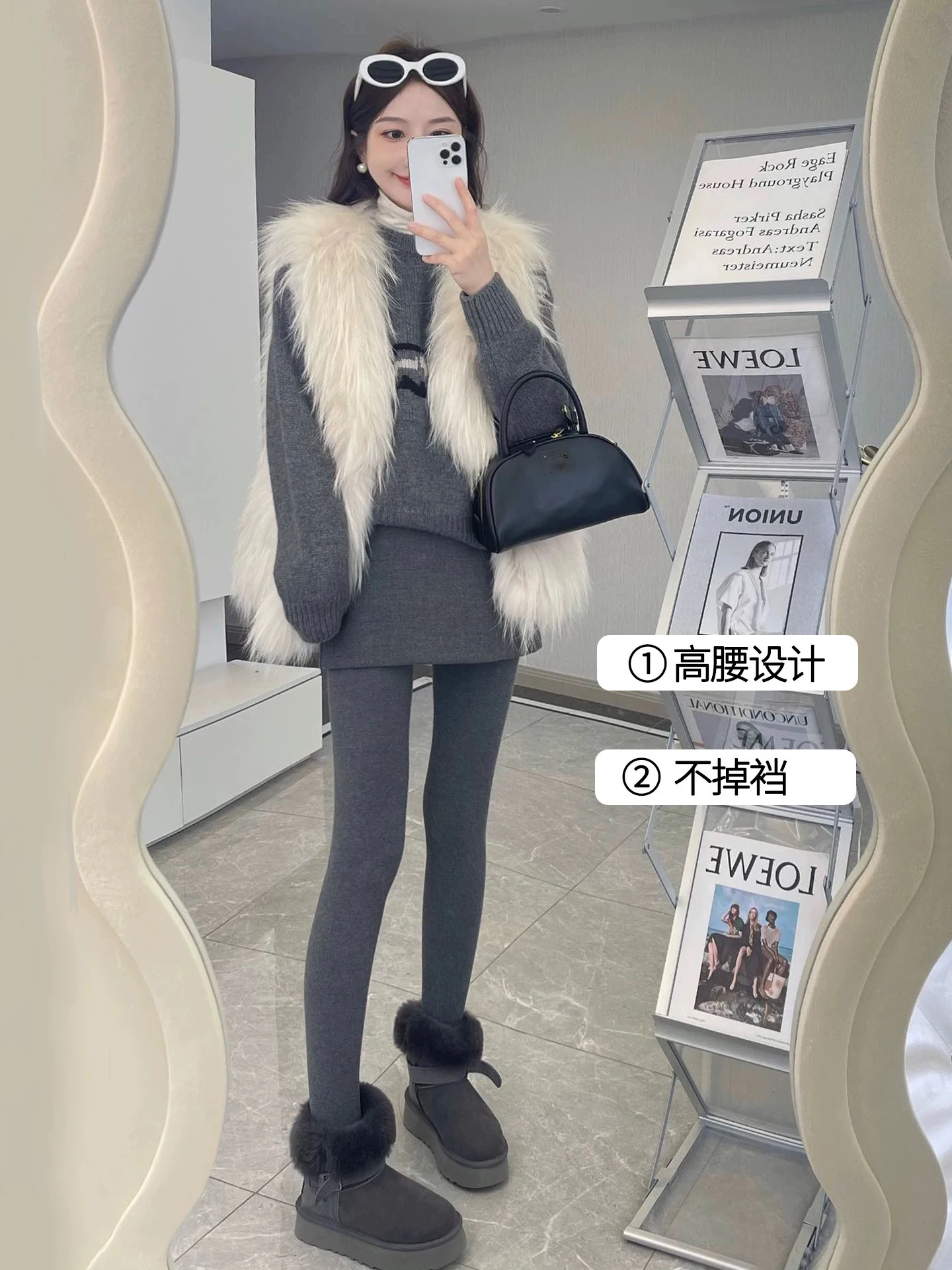 Autumn Winter Warm Fleece Lined Skirt Leggings Women All Match Hip Cover Casual Wear Legging Woman Two Fake Pieces Slim Pants