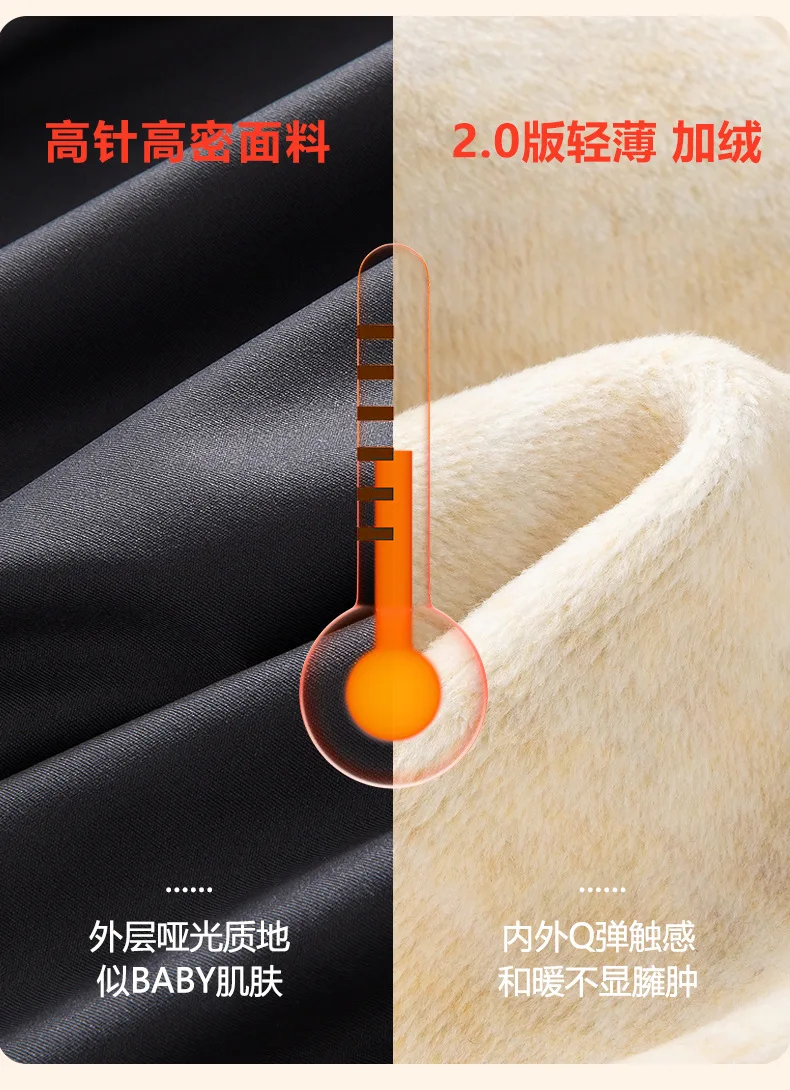 Women's Elastic Slim High Waist Leggings Autumn Winter Thick Fleece Lined Sharkskin Pants Woman Tummy Control Butt Lift Leggings