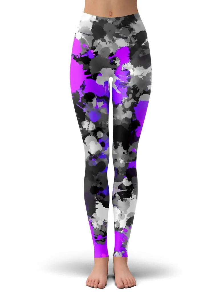 colorful psychedelic Style Fashion Women Leggings Fashion 3D Printed Paint Leggings Sexy Elastic Female Skinny Leggings DDK24