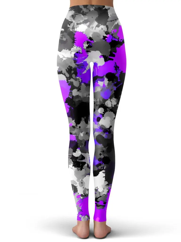 colorful psychedelic Style Fashion Women Leggings Fashion 3D Printed Paint Leggings Sexy Elastic Female Skinny Leggings DDK24