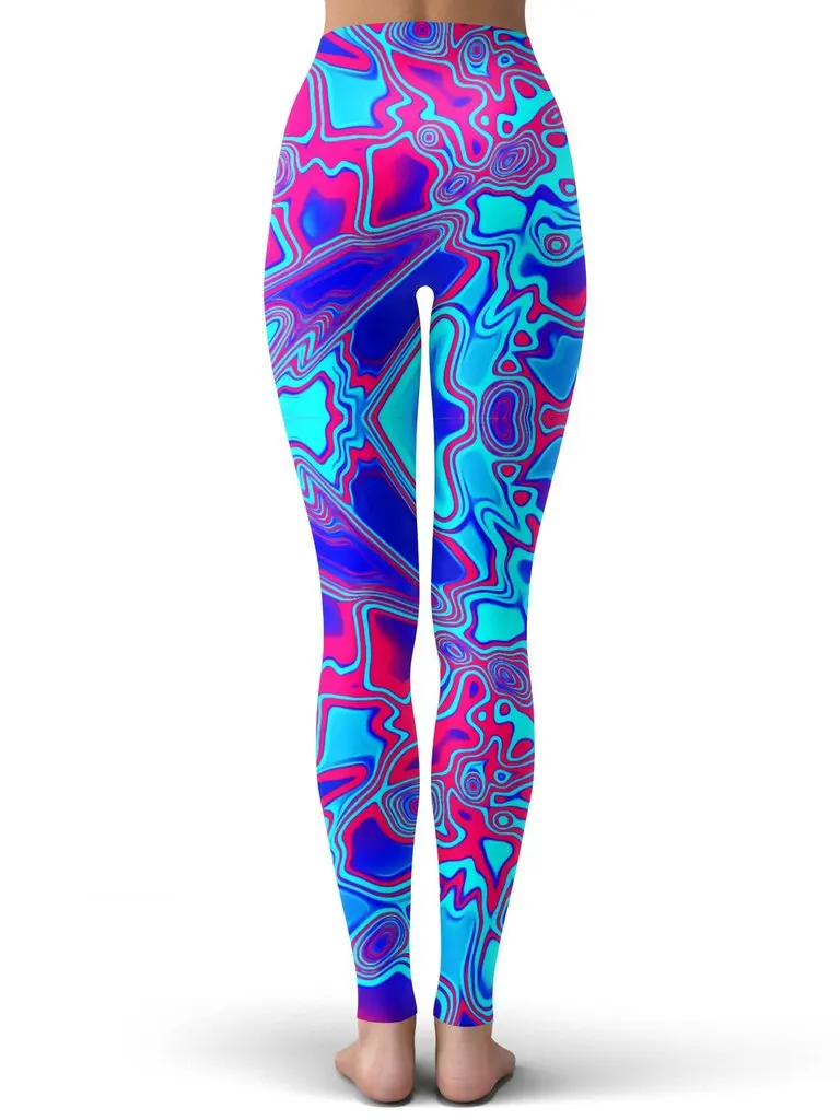 colorful psychedelic Style Fashion Women Leggings Fashion 3D Printed Paint Leggings Sexy Elastic Female Skinny Leggings DDK24