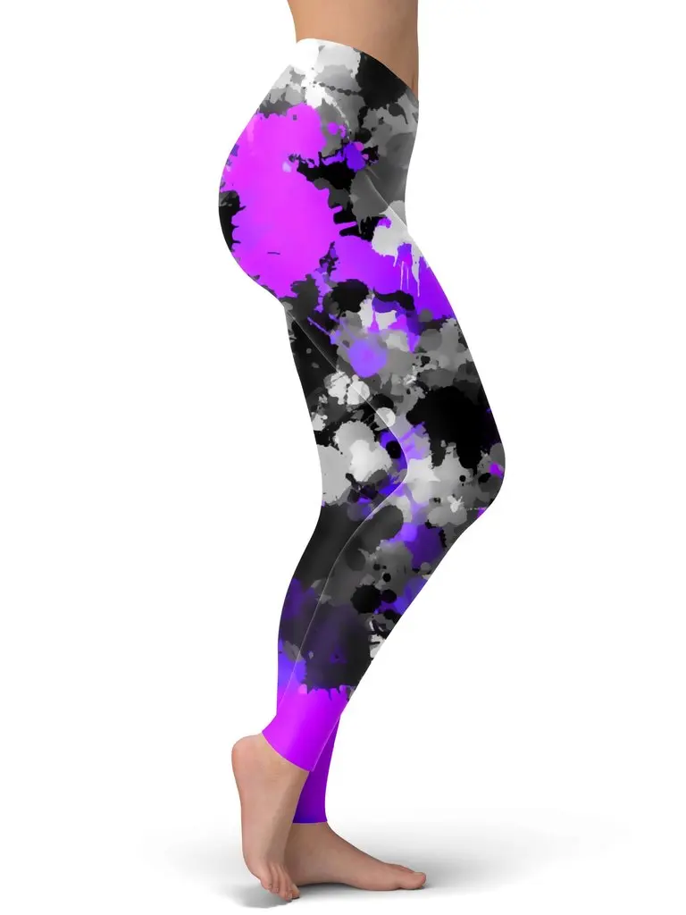 colorful psychedelic Style Fashion Women Leggings Fashion 3D Printed Paint Leggings Sexy Elastic Female Skinny Leggings DDK24
