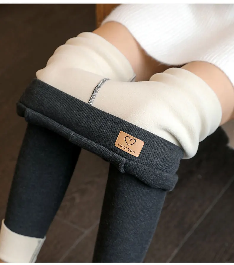 Women Winter Fleece Lined Leggings High Waist Pockets Thermal Thick Warm Slim Pants Woman Clothing Leggins