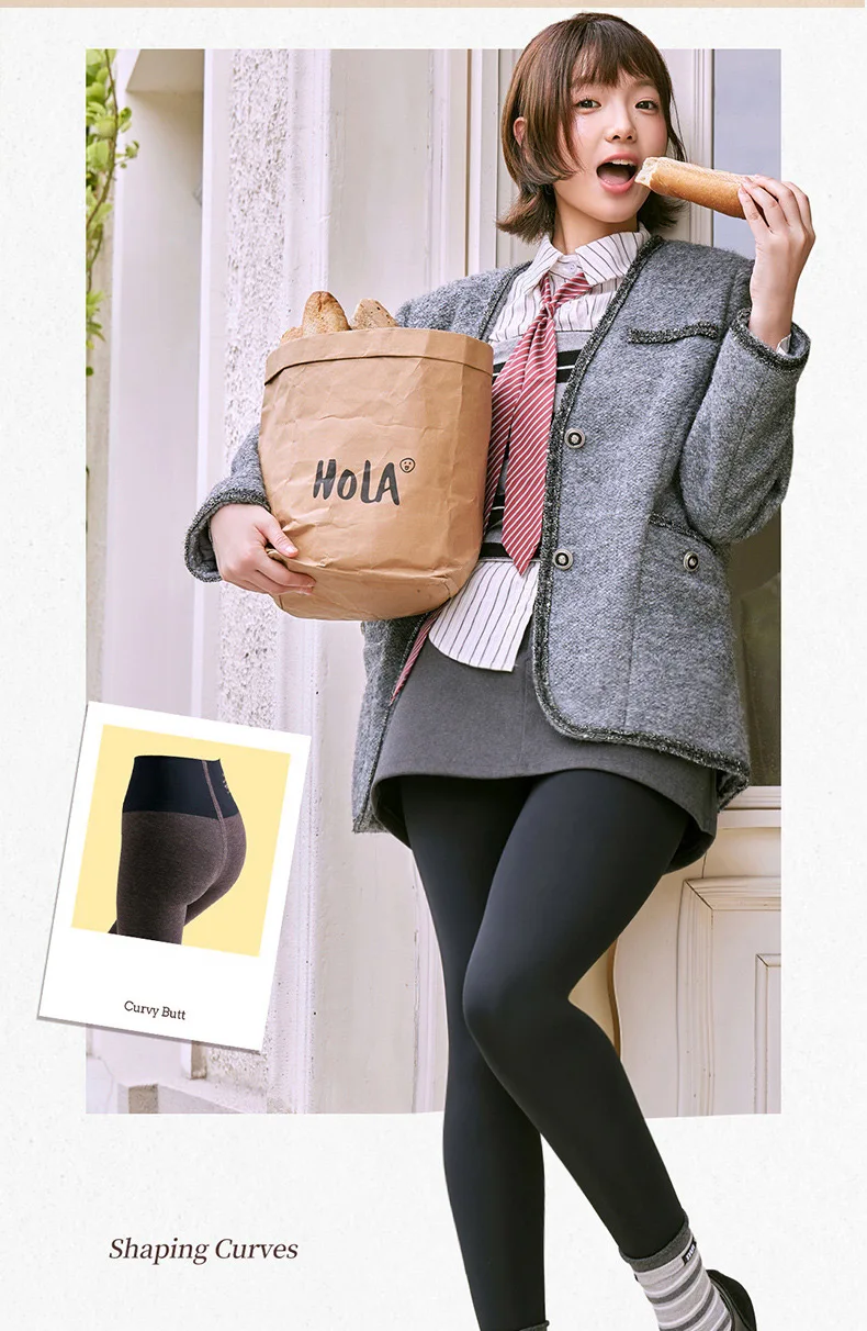BIVIGAOS New Autumn Winter Cashmere Thickened Matte Sharkskin Leggings Women Slim Tight Fit High Waist Sports Warm Yoga Leggings