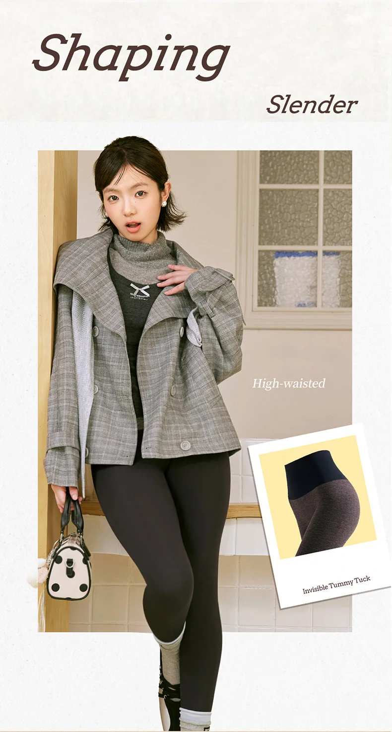 BIVIGAOS New Autumn Winter Cashmere Thickened Matte Sharkskin Leggings Women Slim Tight Fit High Waist Sports Warm Yoga Leggings