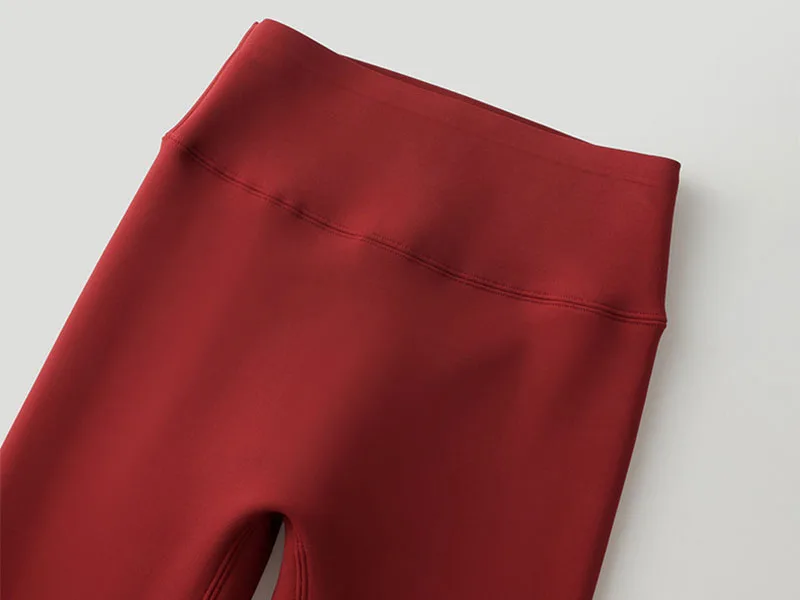 New Red Sharkskin Pants Women Winter Thicken Fleece Lined Warm Leggings Large Size Tight Elasticity Plus Velvet Yoga Leggings