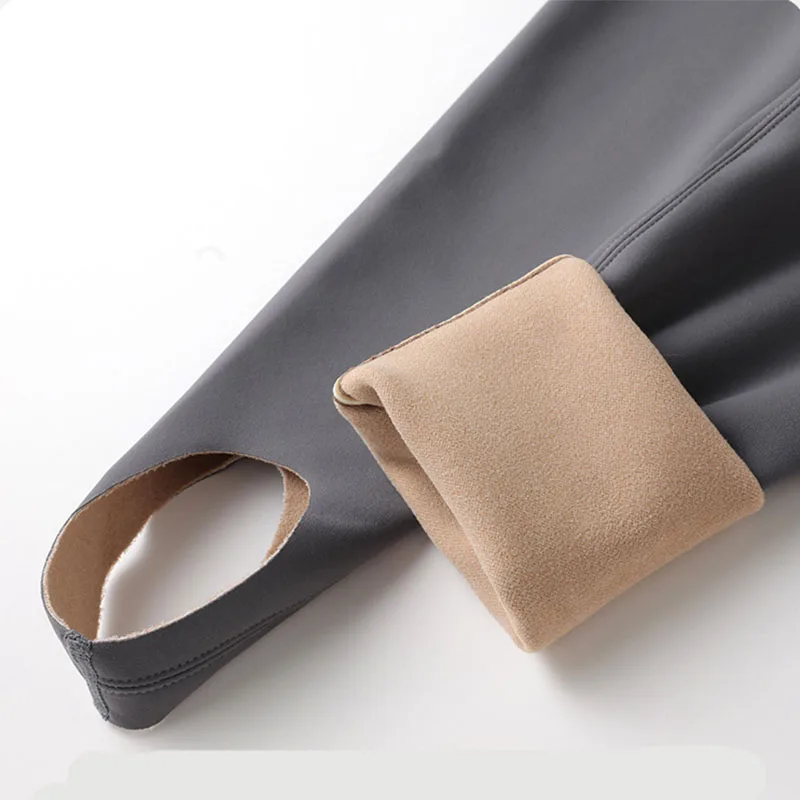 Autumn Winter Slim Seamless Foot Pants Women Korean Fashion High Waist Sharkskin Leggings New Fitness Sport Body Shape Leggings