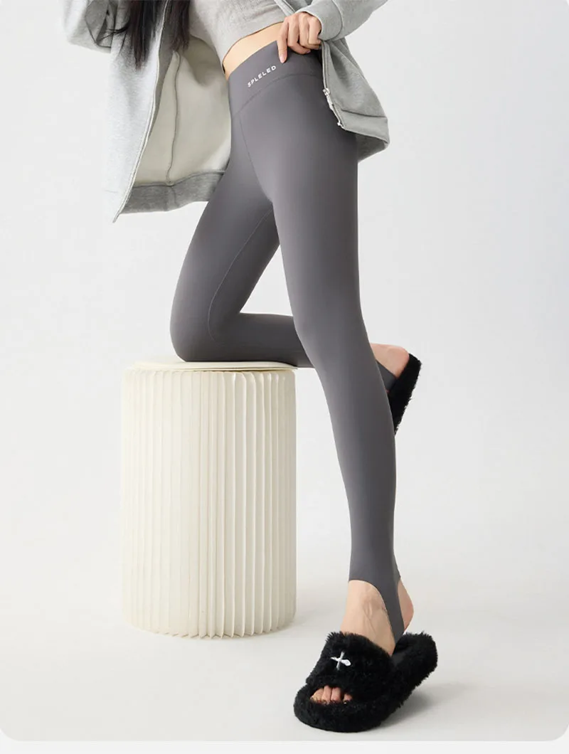 Autumn Winter Slim Seamless Foot Pants Women Korean Fashion High Waist Sharkskin Leggings New Fitness Sport Body Shape Leggings