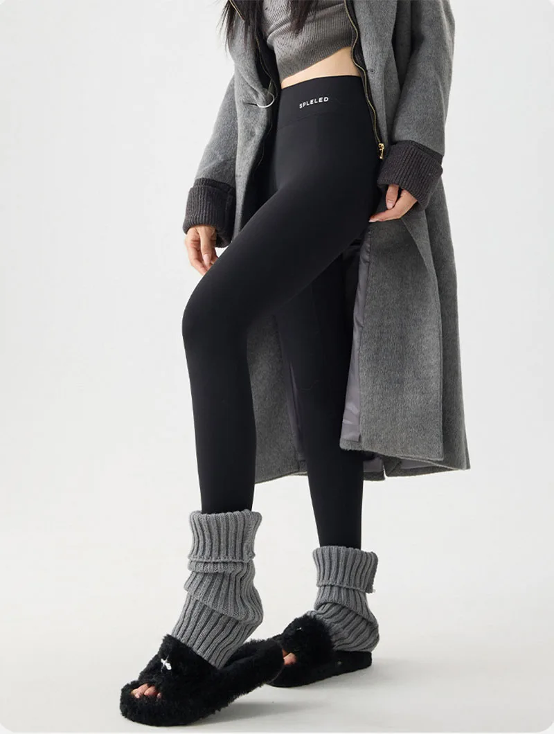 Autumn Winter Slim Seamless Foot Pants Women Korean Fashion High Waist Sharkskin Leggings New Fitness Sport Body Shape Leggings