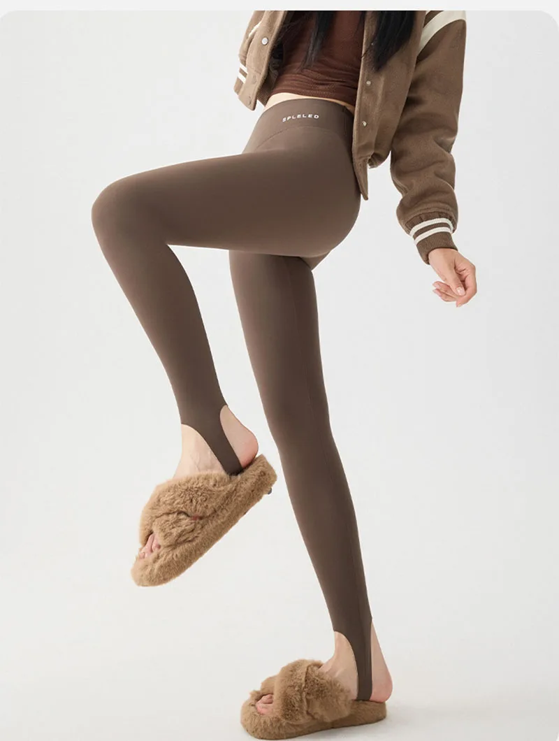 Autumn Winter Slim Seamless Foot Pants Women Korean Fashion High Waist Sharkskin Leggings New Fitness Sport Body Shape Leggings