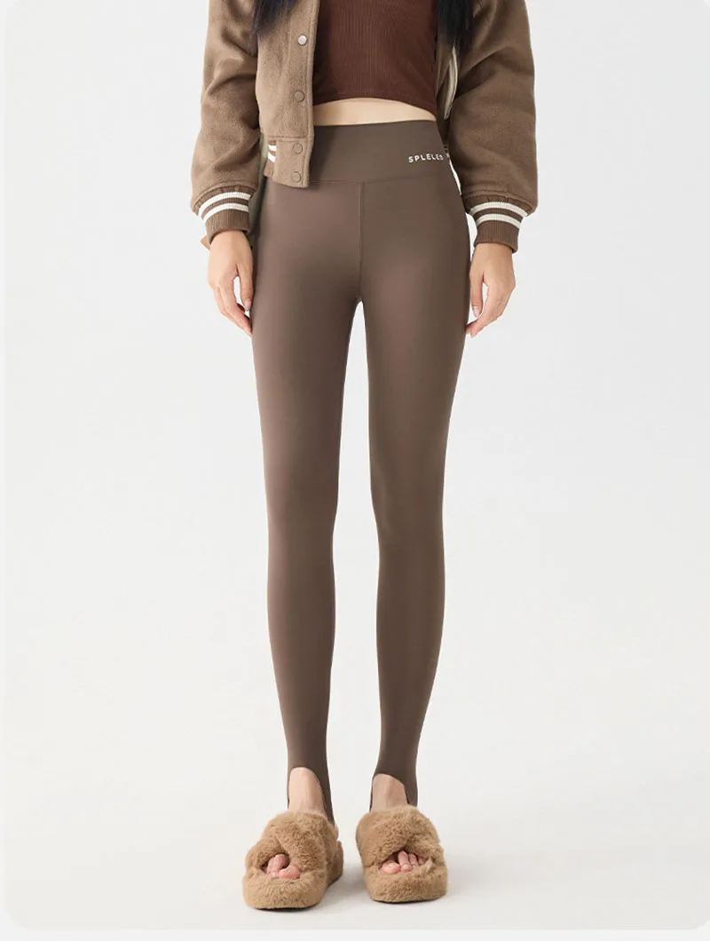 Autumn Winter Slim Seamless Foot Pants Women Korean Fashion High Waist Sharkskin Leggings New Fitness Sport Body Shape Leggings