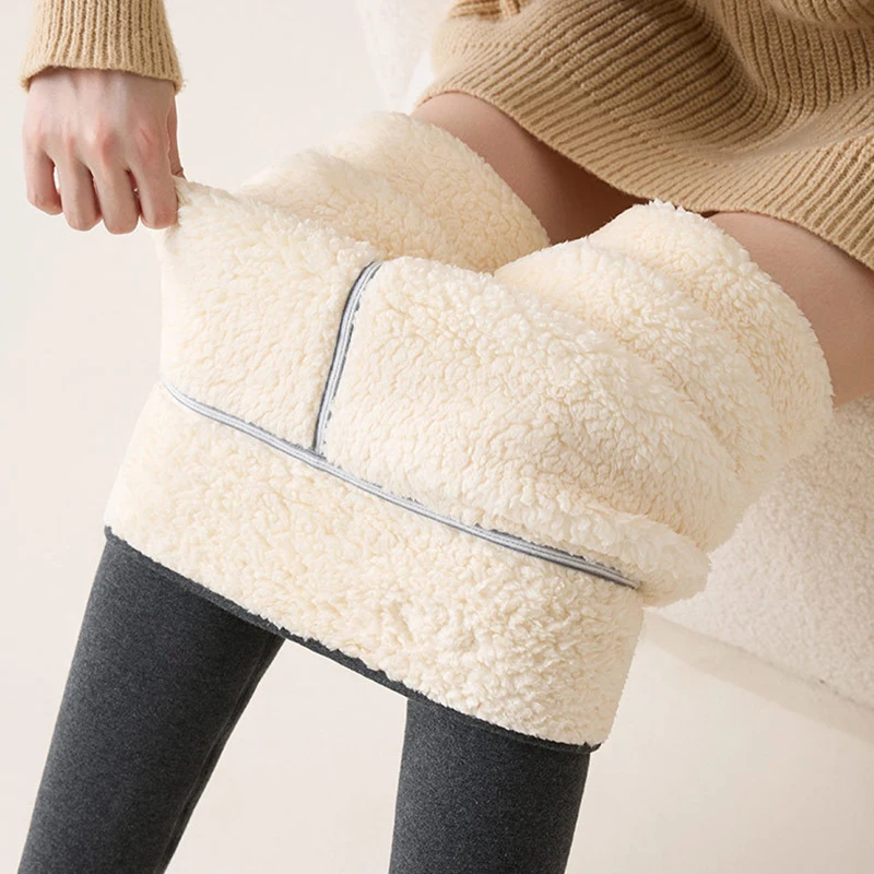 Autumn Winter High Waist Tights Thermal Pants Women Warm Thicken Plush Leggings Woman Slim Elasticity Fleece Leggings Female