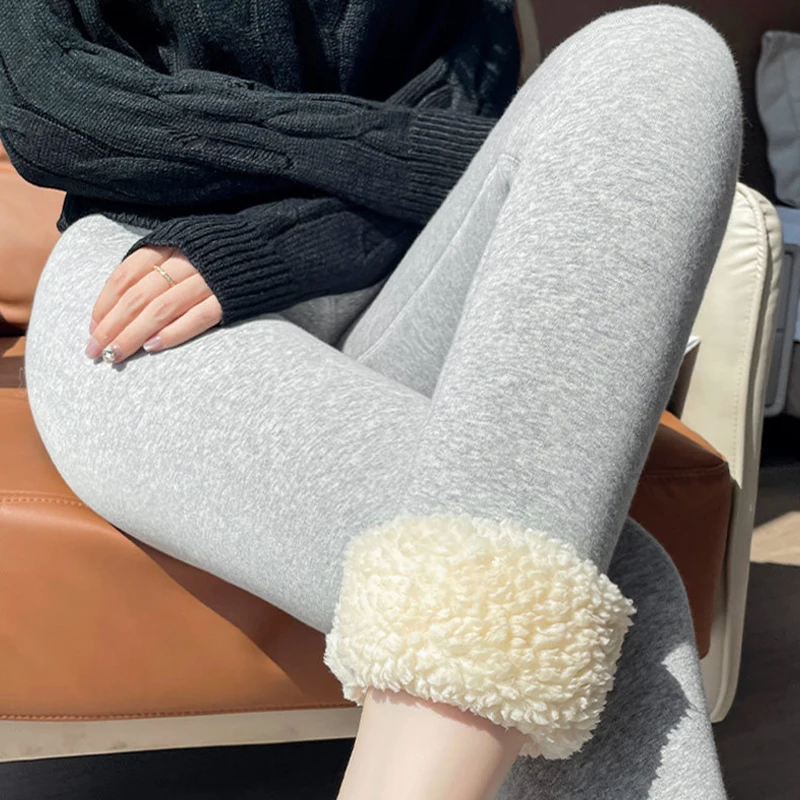 Autumn Winter High Waist Tights Thermal Pants Women Warm Thicken Plush Leggings Woman Slim Elasticity Fleece Leggings Female