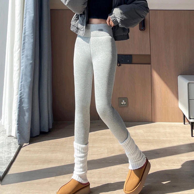 Autumn Winter High Waist Tights Thermal Pants Women Warm Thicken Plush Leggings Woman Slim Elasticity Fleece Leggings Female