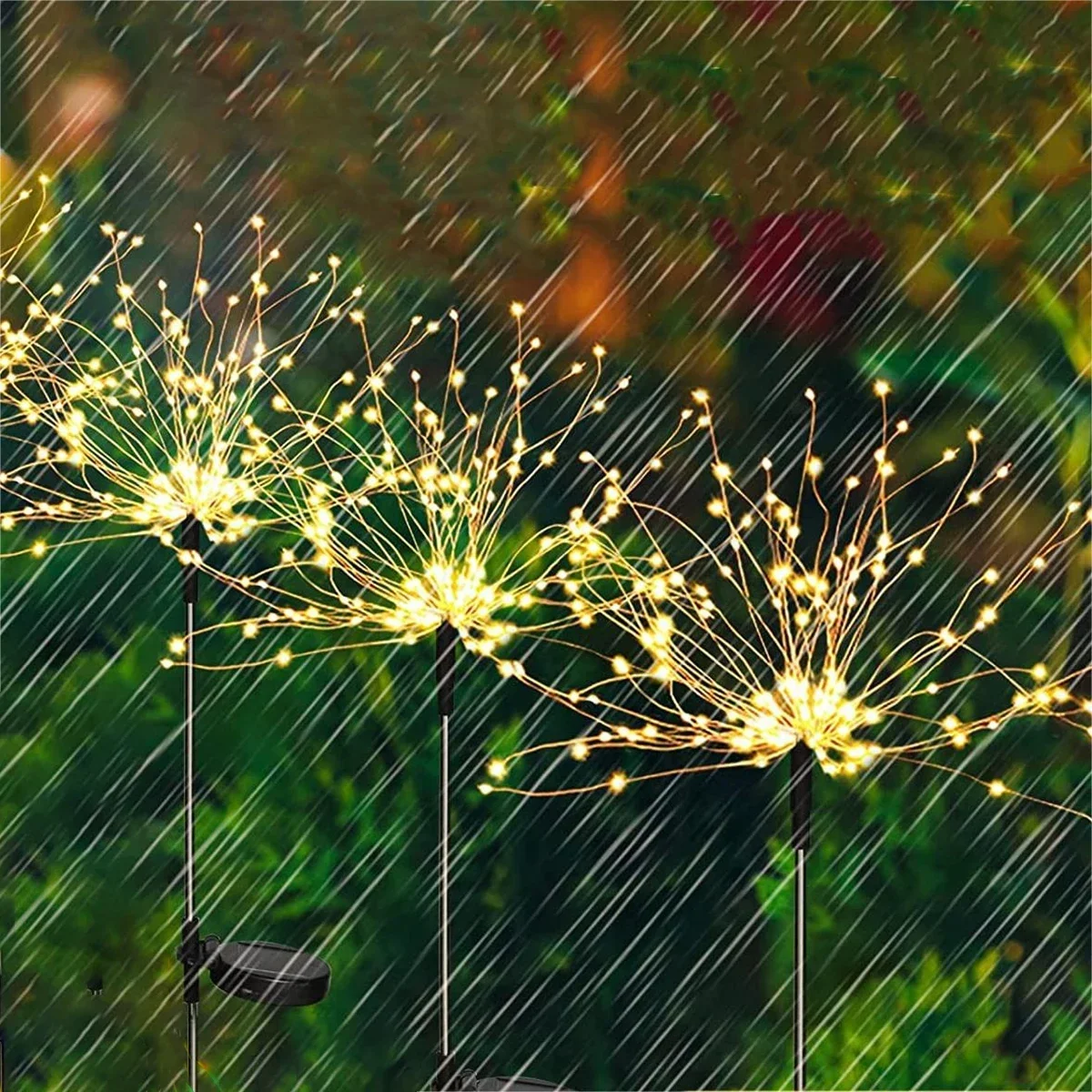 90LED Solar flower Light Outdoor Fairy Garden Lights 8 Lighting Modes DIY Starburst Solar Lamps Holiday Decorative Lights