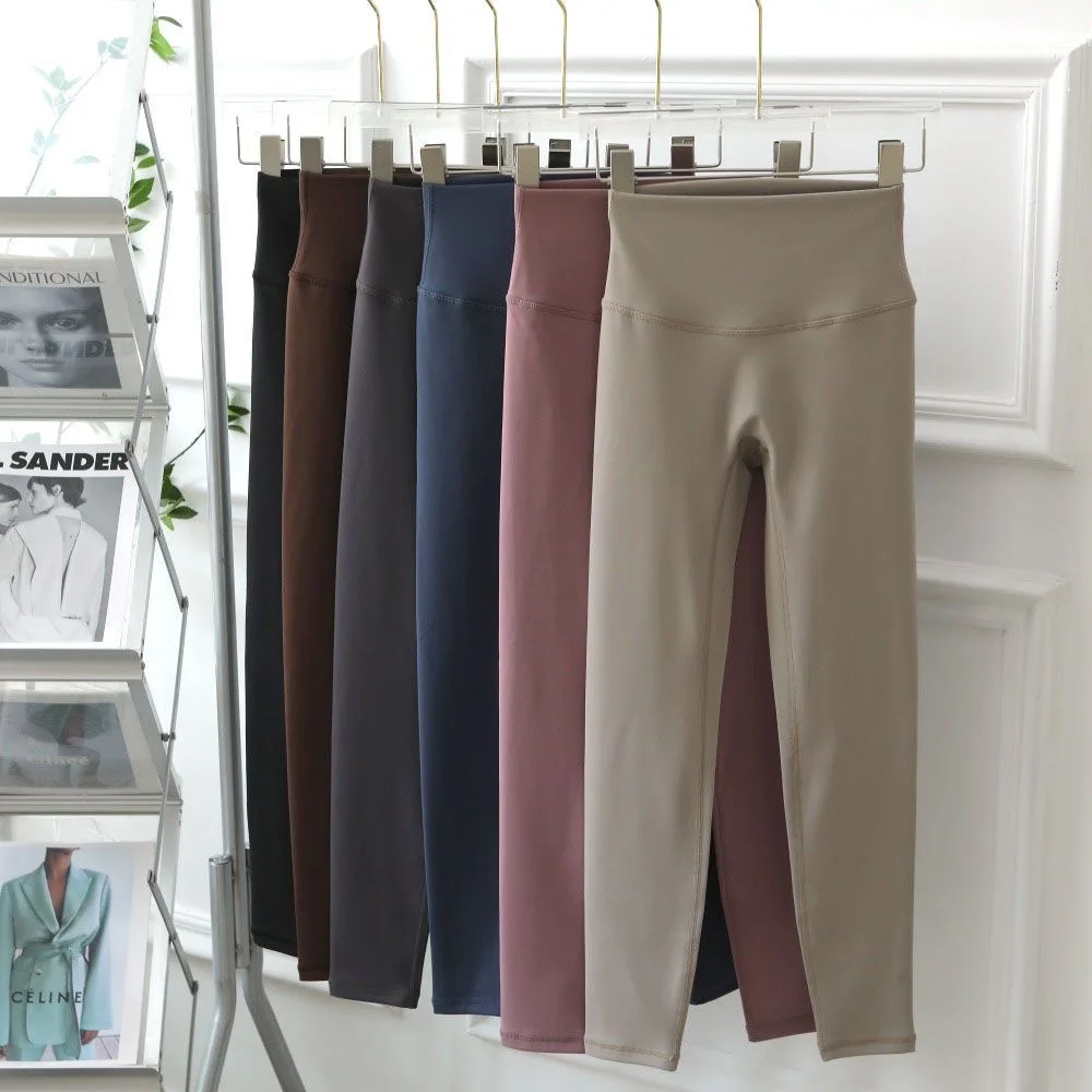 Women Fleece Yoga Leggings High Waist Workout Train Pants Soft Elastic Thick Fitness Running Leggings Autumn Winter Tights