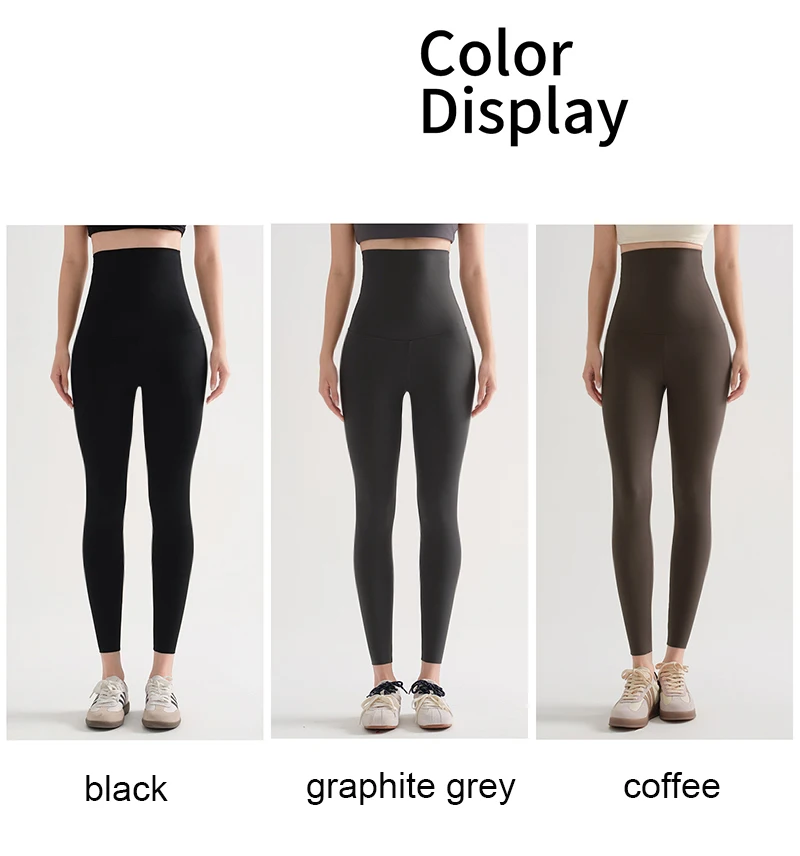 BIVIGAOS Ultra High Waist Sharkskin Yoga Leggings Women Tight Elastic Spring Butt Lifting Shaping Sexy Sport Fitness Leggings