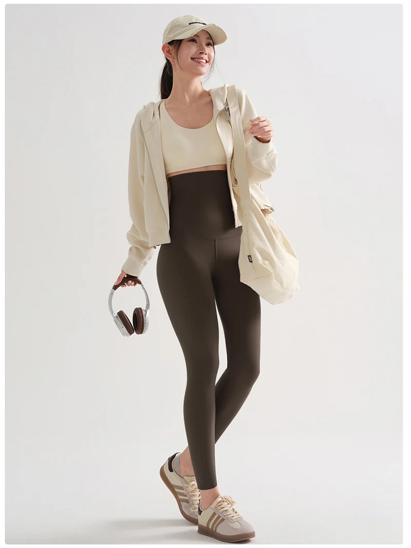 BIVIGAOS Ultra High Waist Sharkskin Yoga Leggings Women Tight Elastic Spring Butt Lifting Shaping Sexy Sport Fitness Leggings