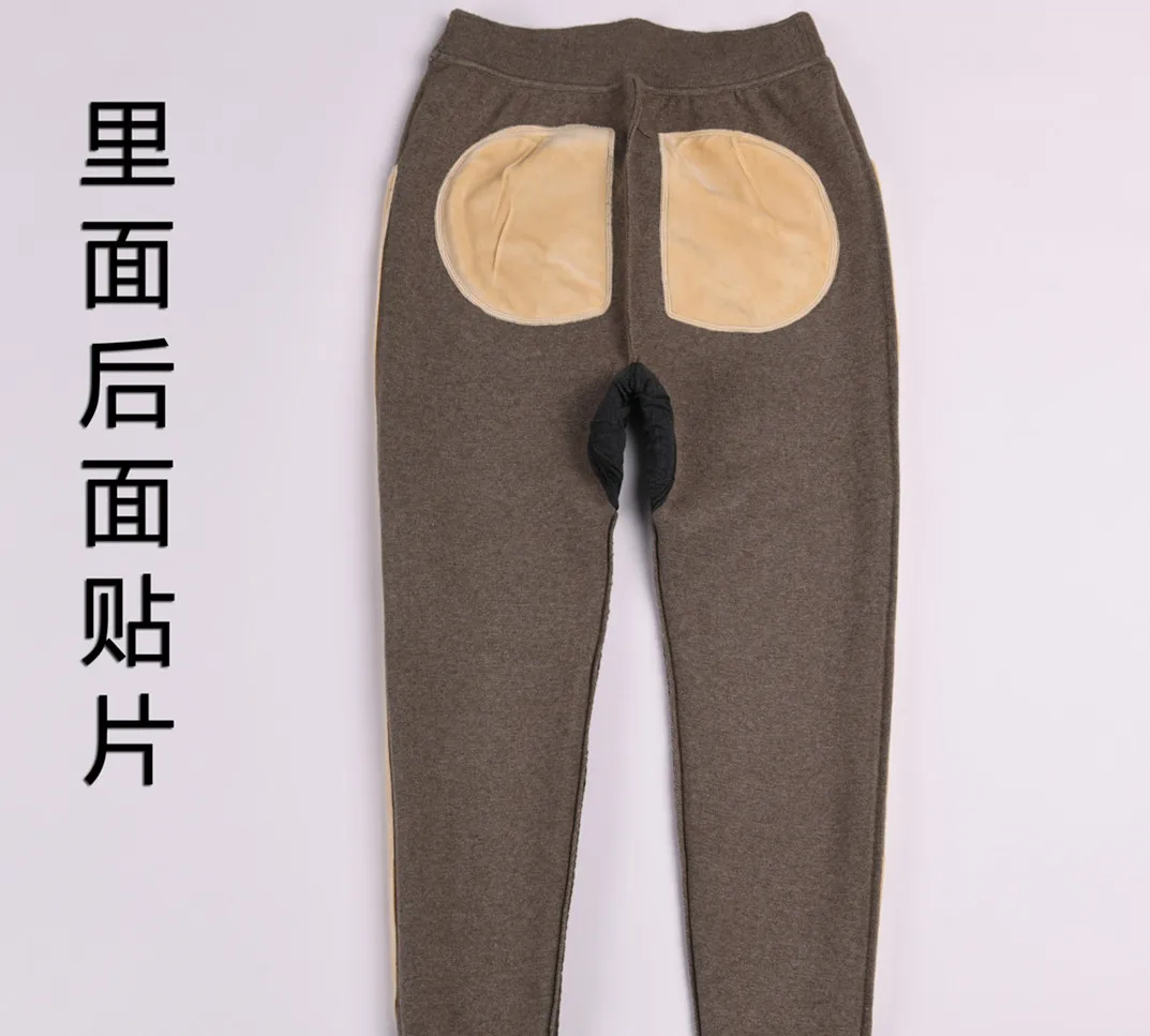 Pants Women Autumn Winter High-Waist Cashmere and Wool Leggings Long Elastic Ladies Pant Woman Trousers Knitted Thickening Pants
