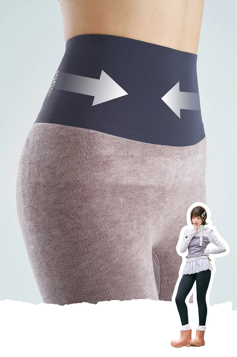 BIVIGAOS New Autumn Winter Cashmere Matte Sharkskin Leggings Women High Waist Tight Fitting Sexy Slim Velvet Warm Leggings