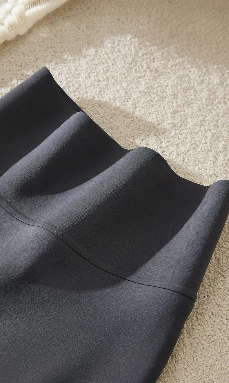 BIVIGAOS New Autumn Winter Cashmere Matte Sharkskin Leggings Women High Waist Tight Fitting Sexy Slim Velvet Warm Leggings