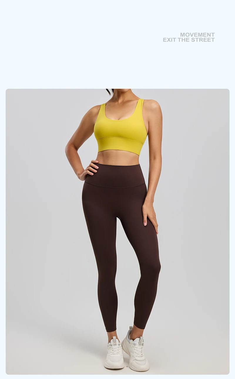 BIVIGAOS Spring Summer New Nylon Naked Feeling Yoga Pants Women High Waist Elastic Seamless Back Pocket Sports Fitness Leggings