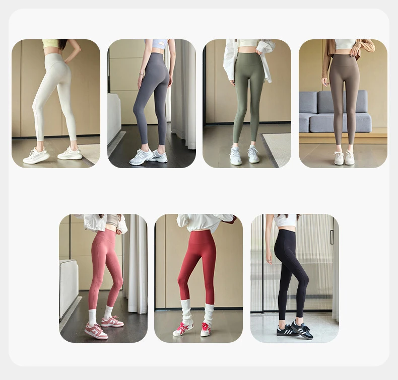 BIVIGAOS Autumn Spring New Sharkskin Sport Leggings Women High Waisted Butt Lifter Tight Fitting Fitness Yoga Push Up Leggings
