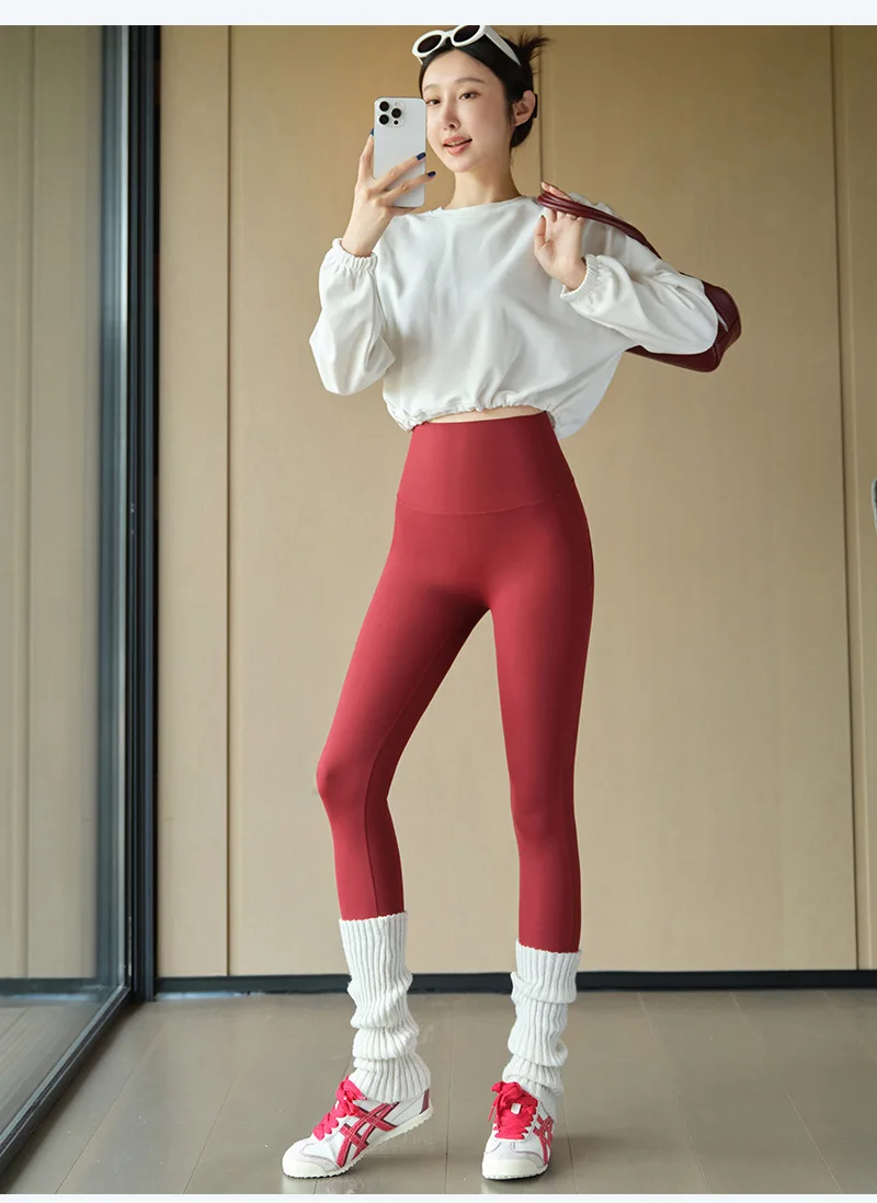 BIVIGAOS Autumn Spring New Sharkskin Sport Leggings Women High Waisted Butt Lifter Tight Fitting Fitness Yoga Push Up Leggings