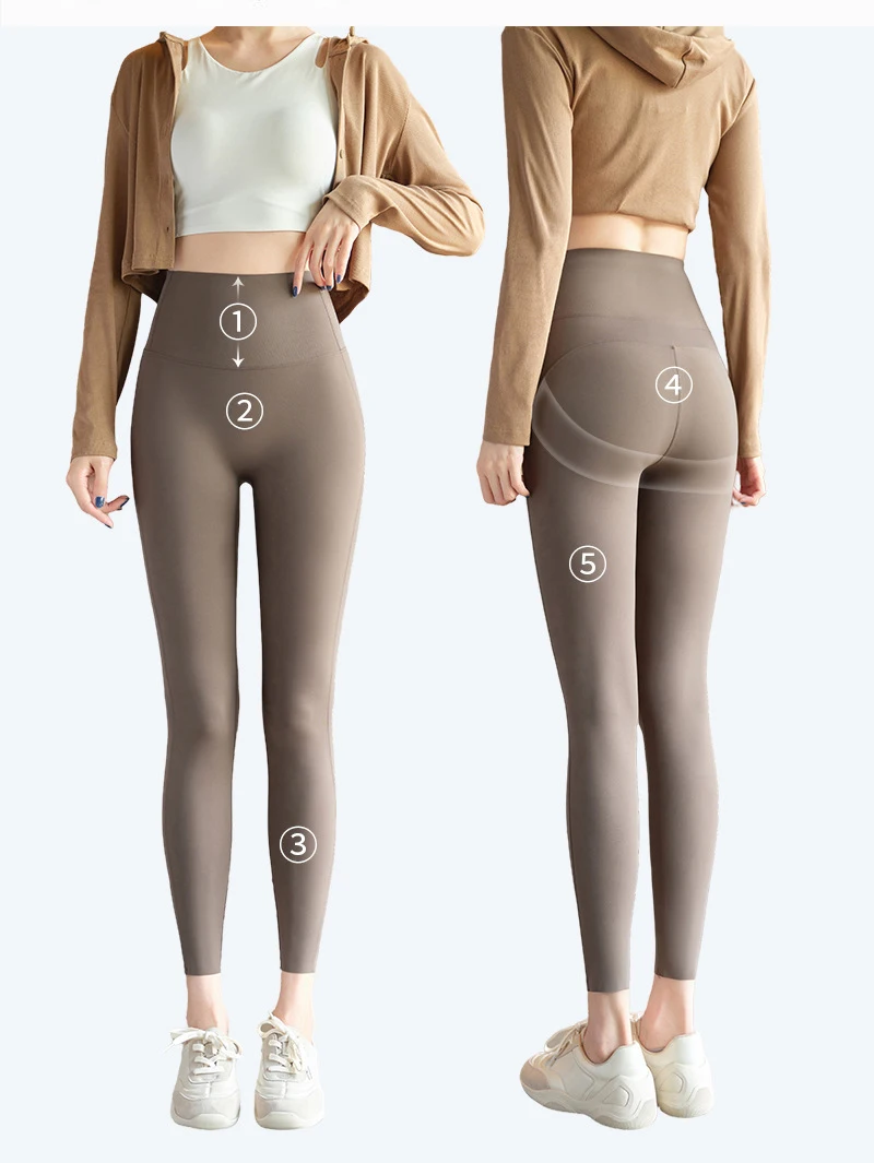 BIVIGAOS Autumn Spring New Sharkskin Sport Leggings Women High Waisted Butt Lifter Tight Fitting Fitness Yoga Push Up Leggings