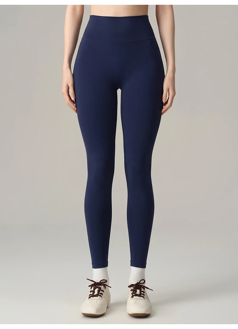 BIVIGAOS Autumn New Lyocell Cotton Vertical Texture Leggings Women High Waist Tight Fitting Sports Comfortable Leisure Leggings
