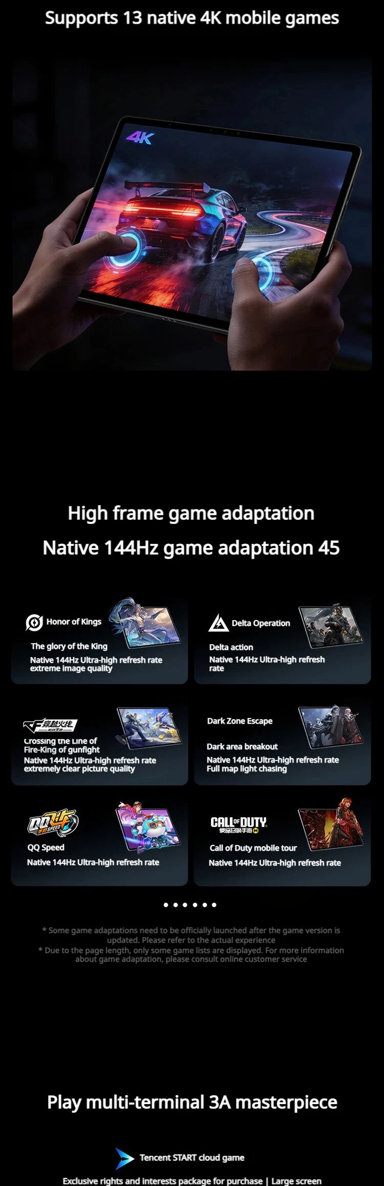 Original Lenovo Legion Y900 13 TB522FU Gaming Tablet 13 Inch 4K 144Hz LCD Snapdragon 8 Elite 12700mAh Android 16 WiFi Tablet PC