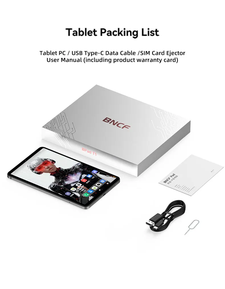 BNCF T1 Bpad Android 16 Unisoc T7300 24(8+16)GB+128GB 8.4 inch Tablet Mini 90Hz FHD IPS 5000mAh Battery 4G LTE Child Tablet Kid
