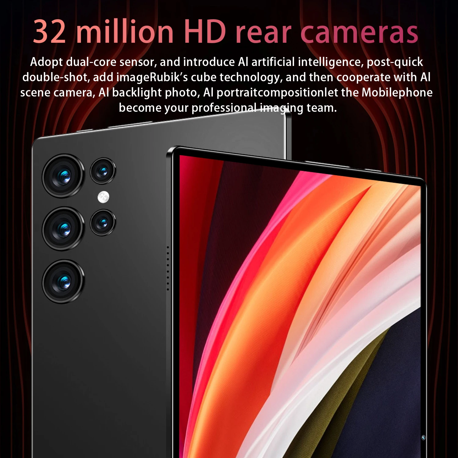 2026 Global New 16GB 1TB 10.36 inch tablet Android 13 Pad 14 core2 4K HD 5G WIFI Bluetooth 20000mAh tablets