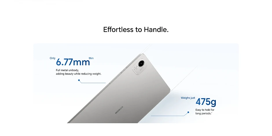 HONOR Pad X9a, 11.5″ 120Hz 2.5K HONOR Fullview Display,EU Version Tablet, 8300mAh Battery, Slim Metal Body, Four Speakers,Android WIFI Tablet,Gray-New