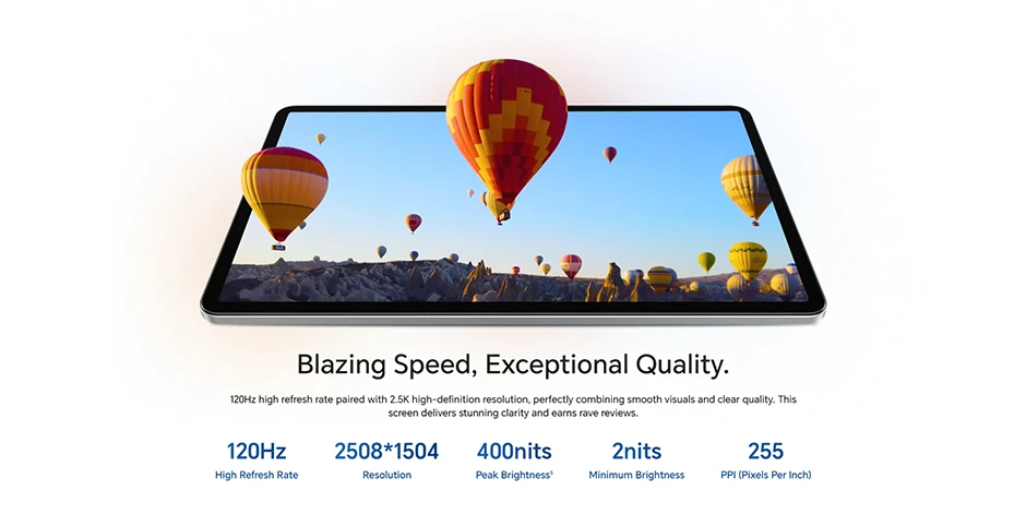 HONOR Pad X9a, 11.5″ 120Hz 2.5K HONOR Fullview Display,EU Version Tablet, 8300mAh Battery, Slim Metal Body, Four Speakers,Android WIFI Tablet,Gray-New