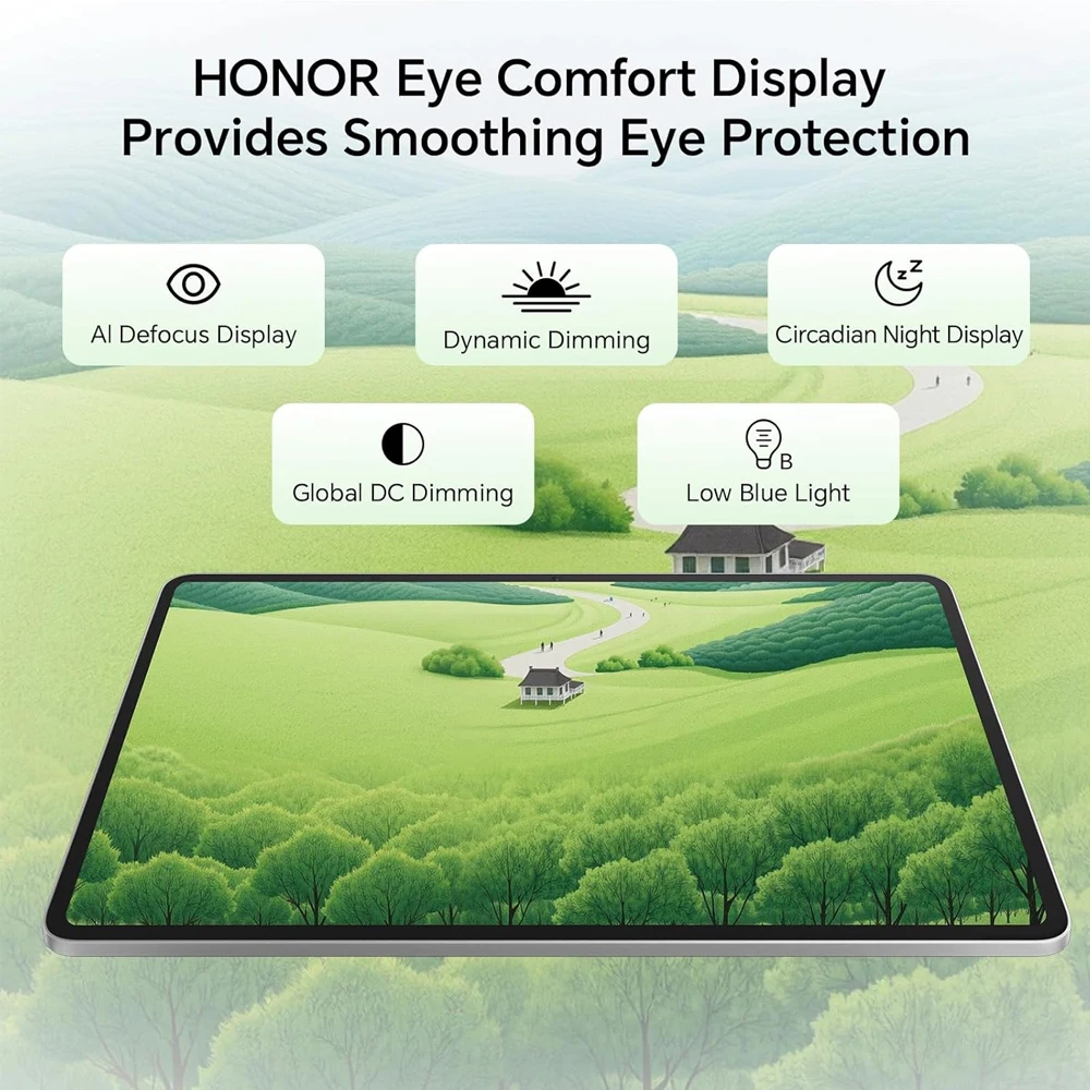 HONOR Pad 10,10100mAh Battery,12.1-inch 120Hz 2.5K HONOR Eye Comfort Display,Snapdragon 7 Gen 3 Chipset,8GB+256GB ,HONOR Android Tablet,EU Version WIFI Tablet
