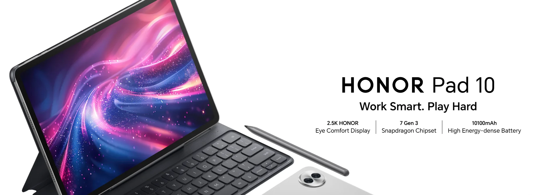 HONOR Pad 10,10100mAh Battery,12.1-inch 120Hz 2.5K HONOR Eye Comfort Display,Snapdragon 7 Gen 3 Chipset,8GB+256GB ,HONOR Android Tablet,EU Version WIFI Tablet