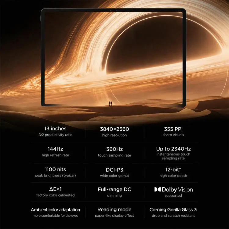 Lenovo AI Tablet Legion Y900 13-inches Snapdragon 8 Elite For Gaming