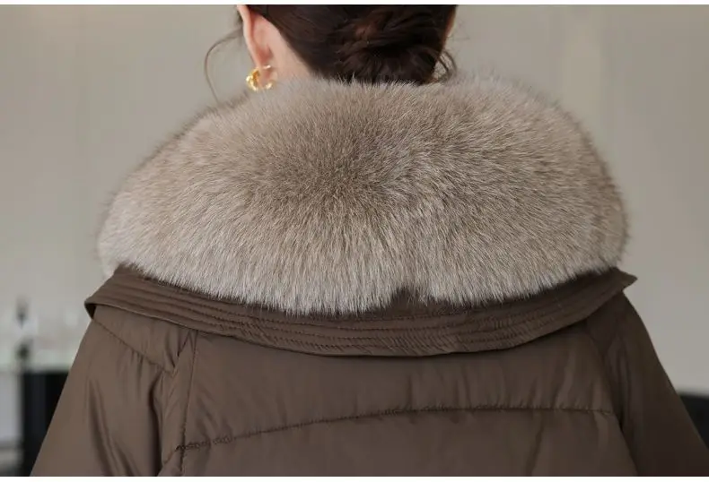 2026 Autumn Winter New Big Fur collar Cotton Jacket Women's Short Korean version Loose Thick Coats Female Warm Parka Overcoat
