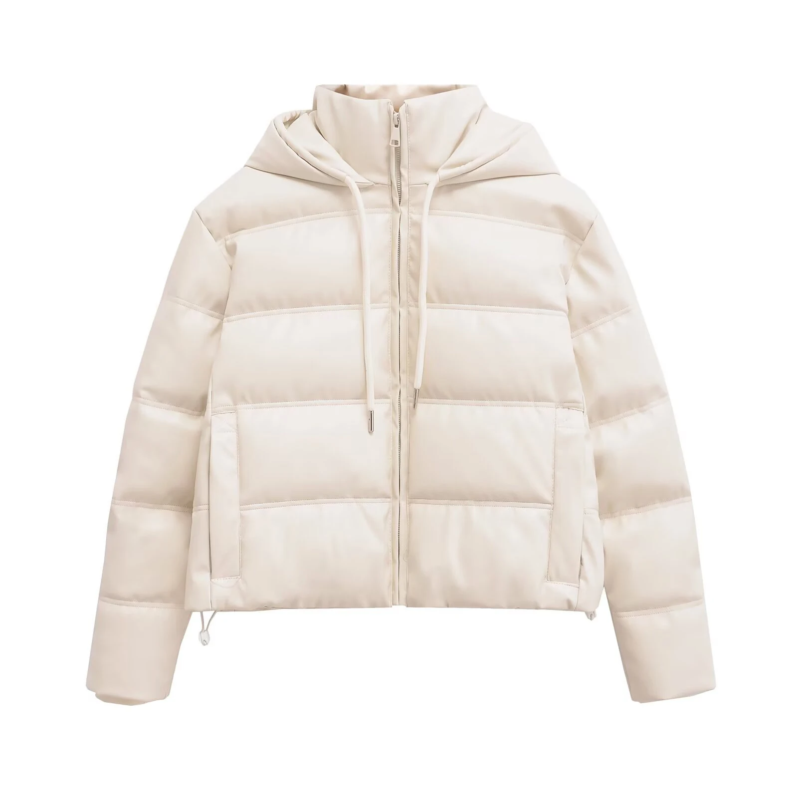 2025 Winter New Product Women's Clothing Imitation Leather PU Cotton Jacket Windproof and Waterproof Thick Jacket Loose Jacket