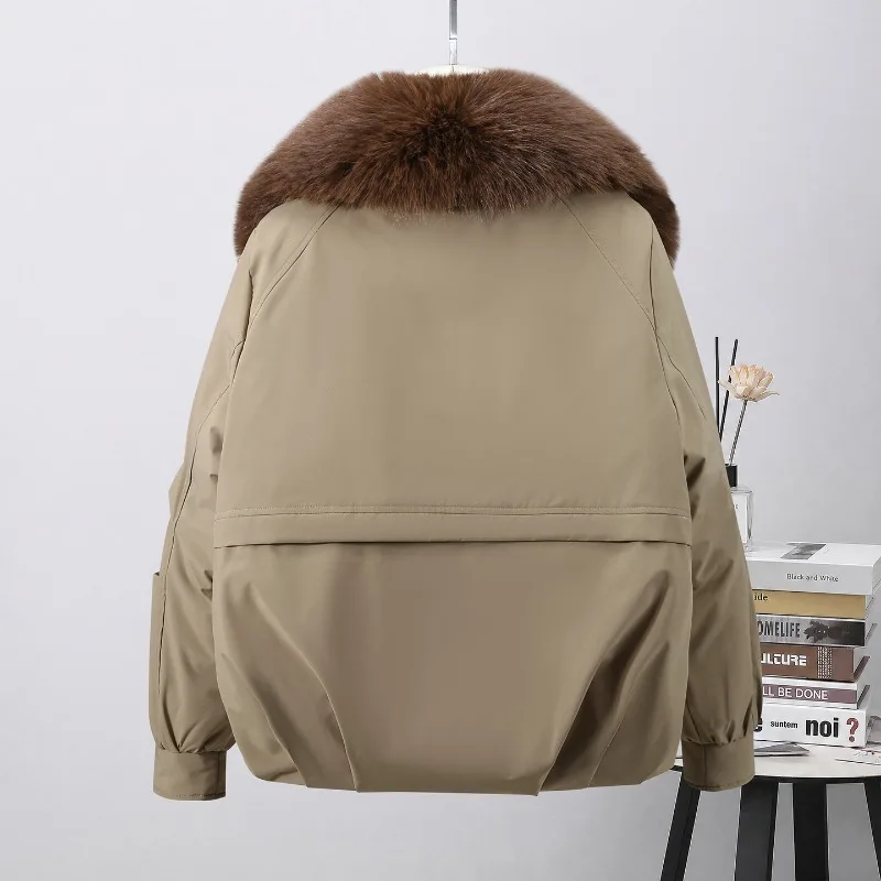 Parkas Women Winter Jacket New Big Fur Collar Pie Overcome Ladies Cotton Clothes Thicke Warm Cotton Padded Jacket Coat Outerwear