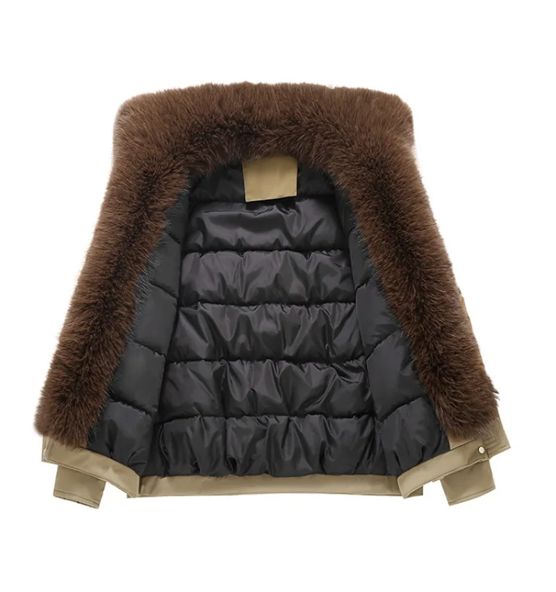 Parkas Women Winter Jacket New Big Fur Collar Pie Overcome Ladies Cotton Clothes Thicke Warm Cotton Padded Jacket Coat Outerwear