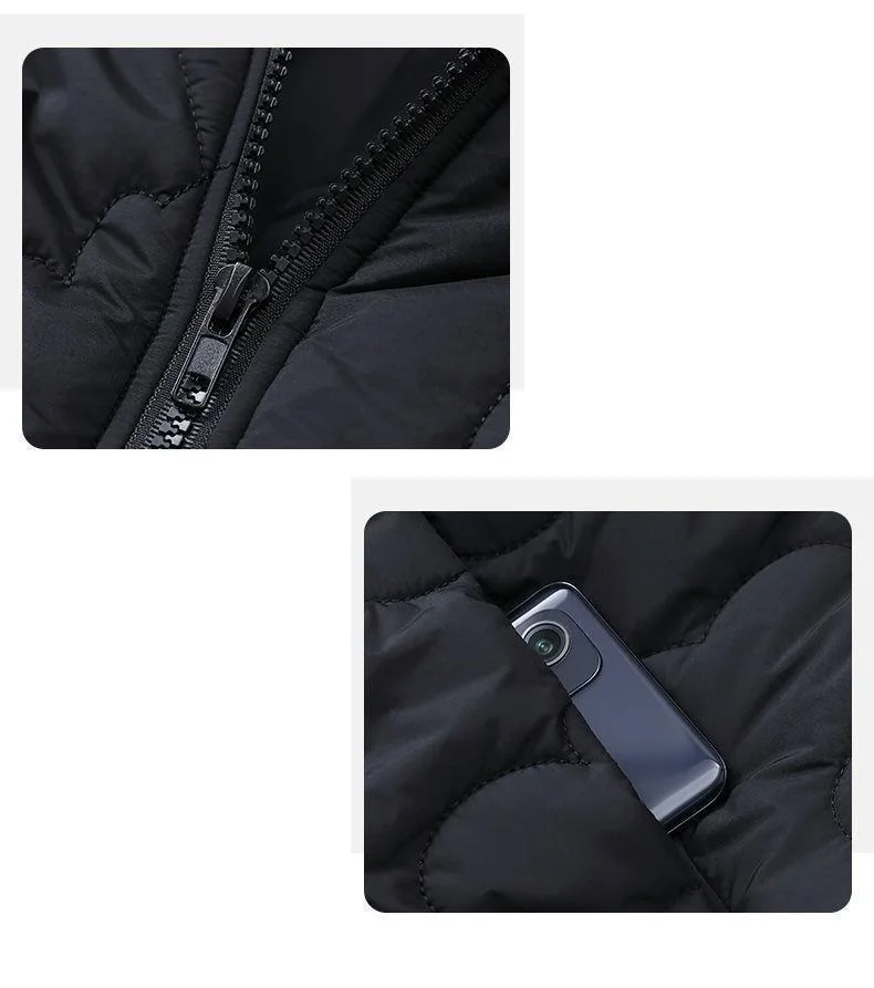 Women's Padded Outerwear Loose Fashion Zipper Pocket Winter Down Cotton Clothes 4XL Female Parkas