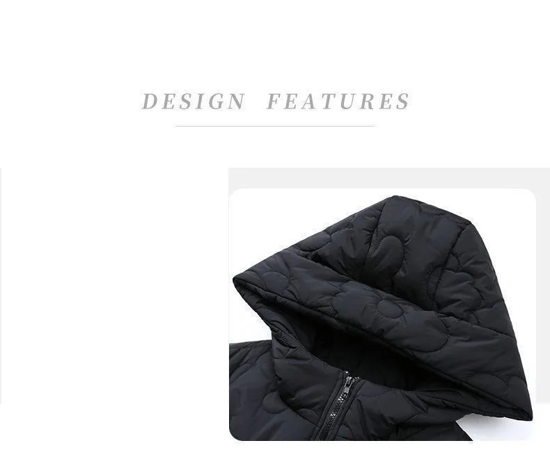 Women's Padded Outerwear Loose Fashion Zipper Pocket Winter Down Cotton Clothes 4XL Female Parkas