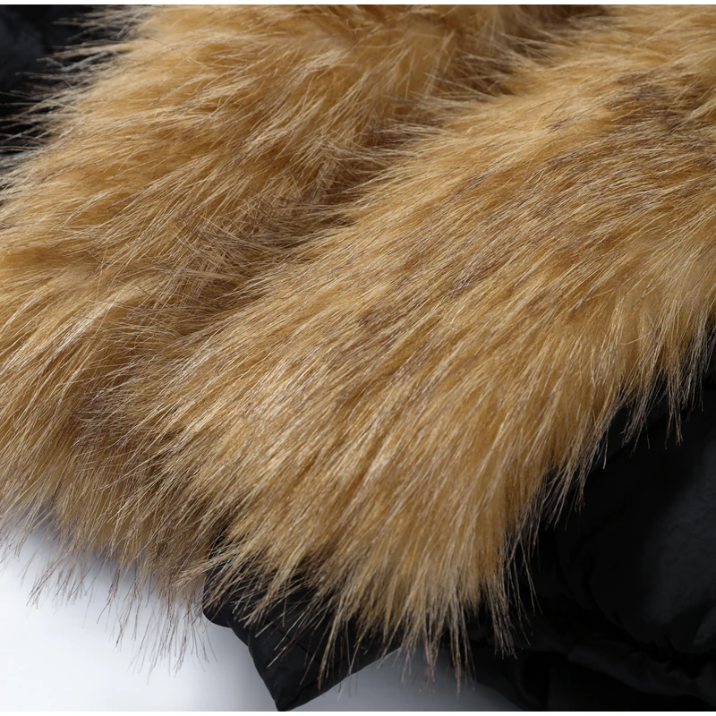 Women Long Puffer Coat Faux Fur Hood Drawstring Waist Zip Up Button Thick Warm Maxi Padded Jacket 2026 Winter Chic Casual Outfit
