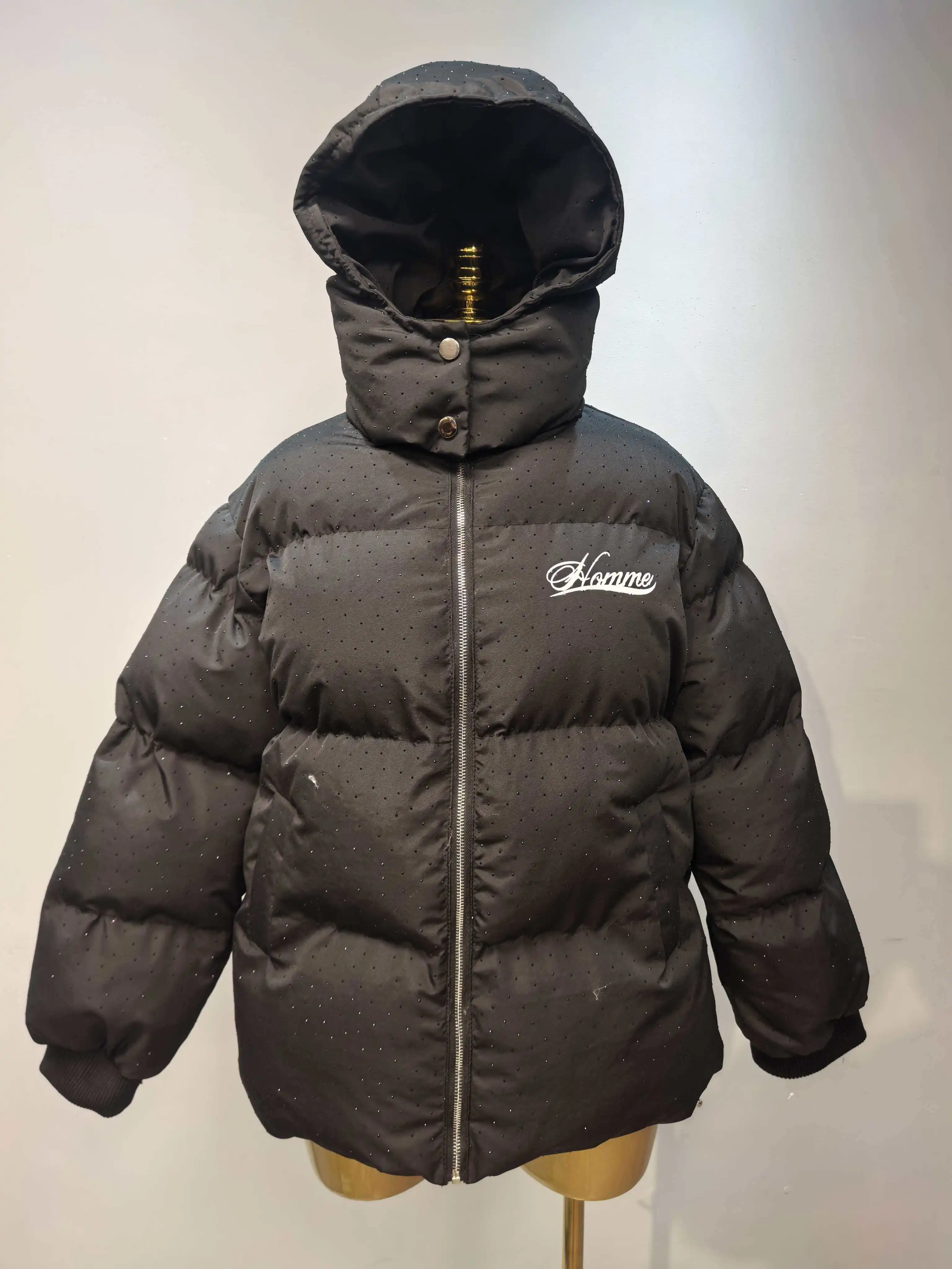 Fashion Parkas Women's Harajuku Winter Padded Jacket Thick Warm Coat Women's Vintage Zip Up Outerwear Casual Streetwear Y2K New