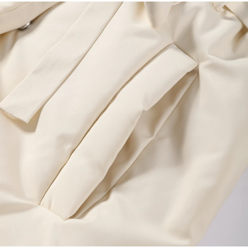 Women Kimono Style Padded Coat Lapel Collar Waist Belt Loose Mid‑Length Warm Cotton Jacket Casual Ladies 2026 Winter Outerwear