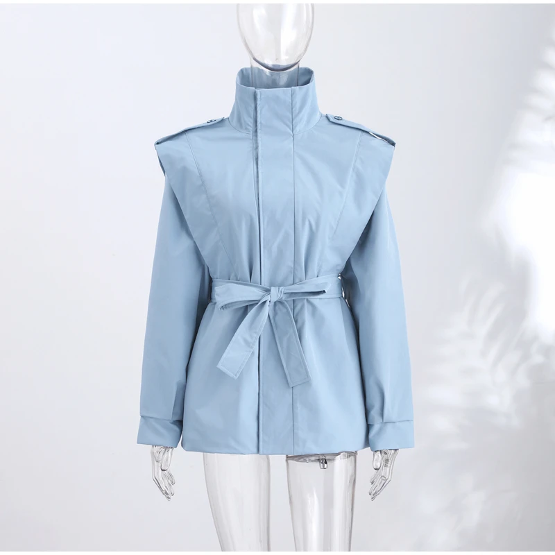 Women Kimono Style Padded Coat Lapel Collar Waist Belt Loose Mid‑Length Warm Cotton Jacket Casual Ladies 2026 Winter Outerwear