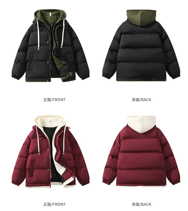 Winter Parkas Women 2025 New in Casual Thick Warm Jackets Hood Coats Solid Loose Female Down Outerwears Chaquetas Parkas Mujer